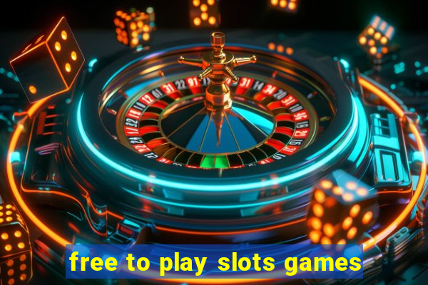 free to play slots games