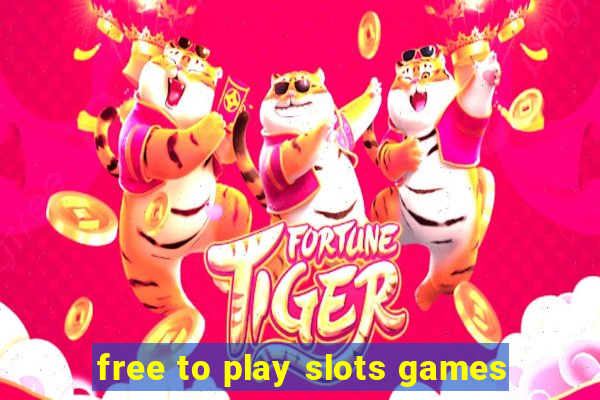 free to play slots games