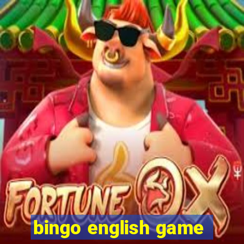 bingo english game