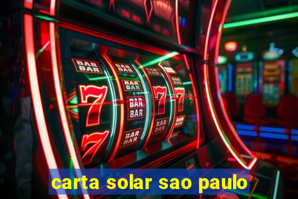 carta solar sao paulo