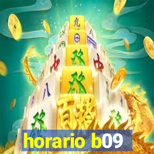 horario b09