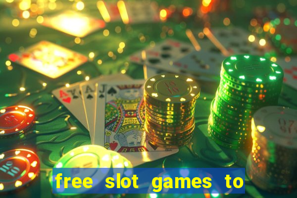 free slot games to win real money