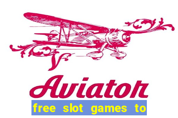 free slot games to win real money