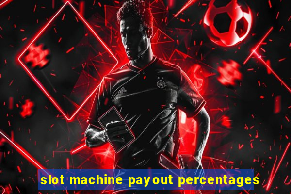 slot machine payout percentages