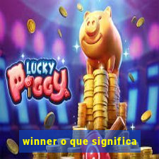 winner o que significa