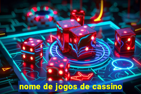 nome de jogos de cassino