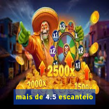 mais de 4.5 escanteio