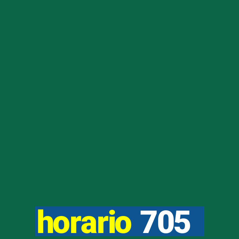 horario 705