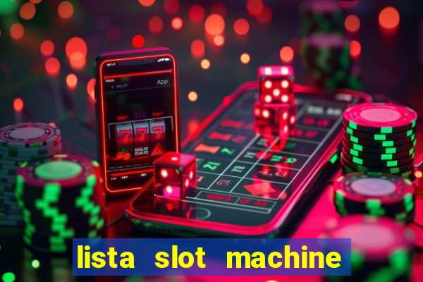 lista slot machine da bar