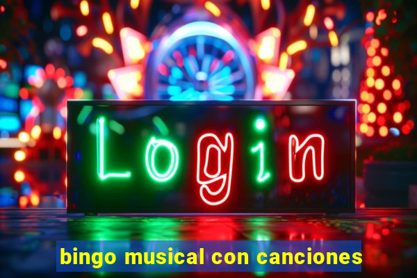 bingo musical con canciones