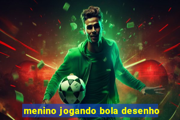 menino jogando bola desenho