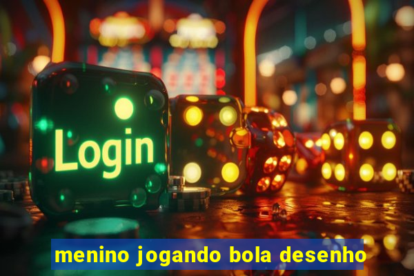 menino jogando bola desenho