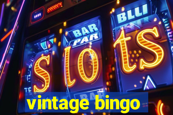 vintage bingo