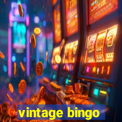 vintage bingo