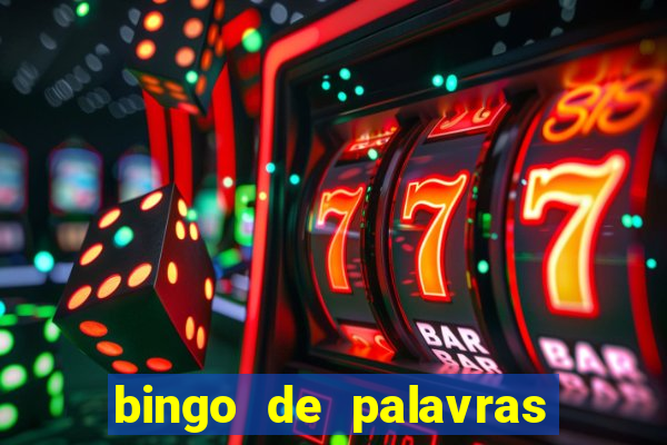 bingo de palavras para 3 ano