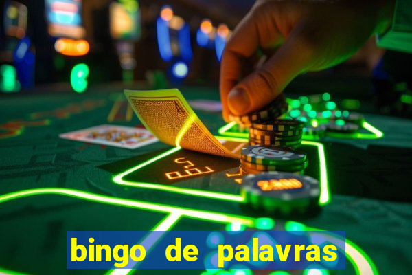 bingo de palavras para 3 ano