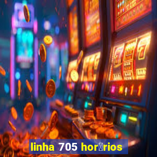 linha 705 hor谩rios