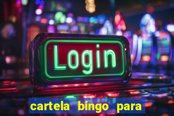 cartela bingo para cha de cozinha imprimir gratis