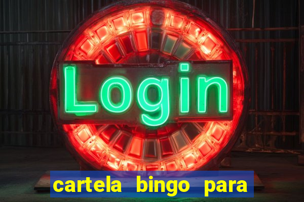 cartela bingo para cha de cozinha imprimir gratis