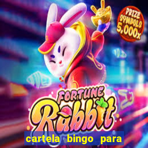 cartela bingo para cha de cozinha imprimir gratis