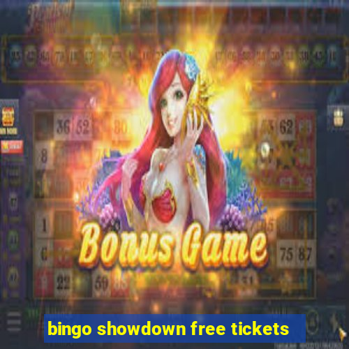 bingo showdown free tickets