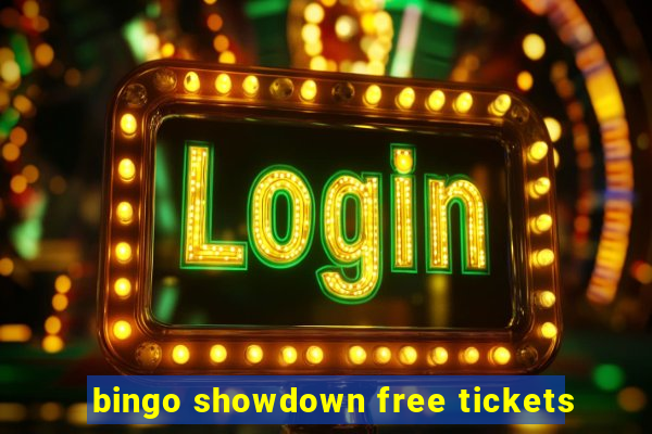 bingo showdown free tickets