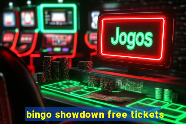 bingo showdown free tickets