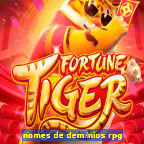 nomes de dem么nios rpg