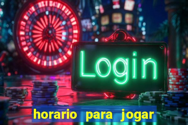 horario para jogar fortune tiger hoje