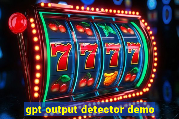 gpt output detector demo