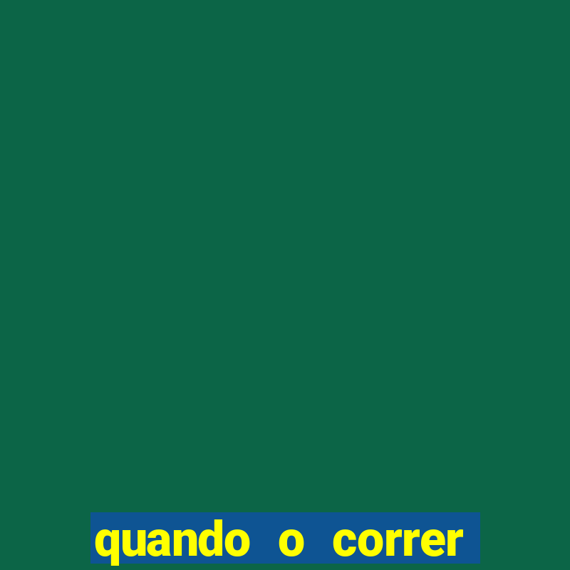 quando o correr foi inventado