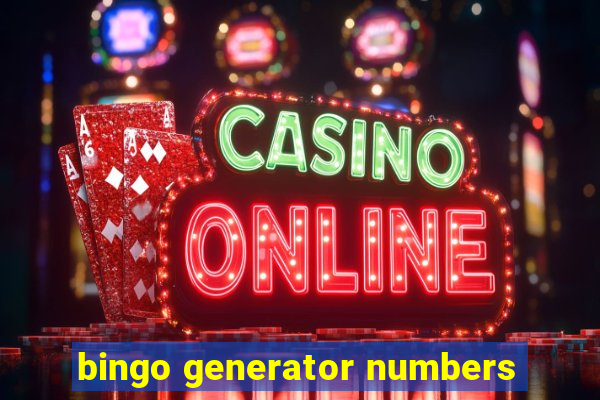 bingo generator numbers