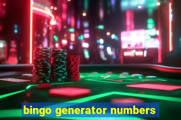 bingo generator numbers