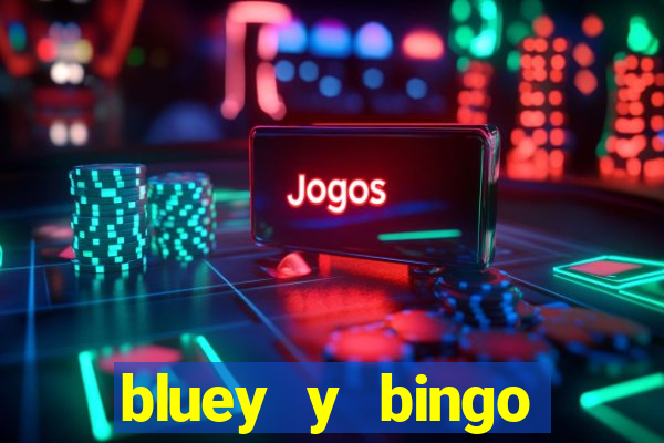 bluey y bingo bailando png