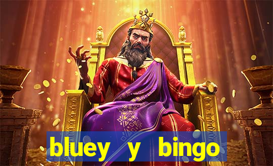 bluey y bingo bailando png