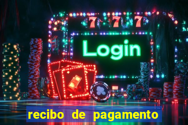 recibo de pagamento word editável