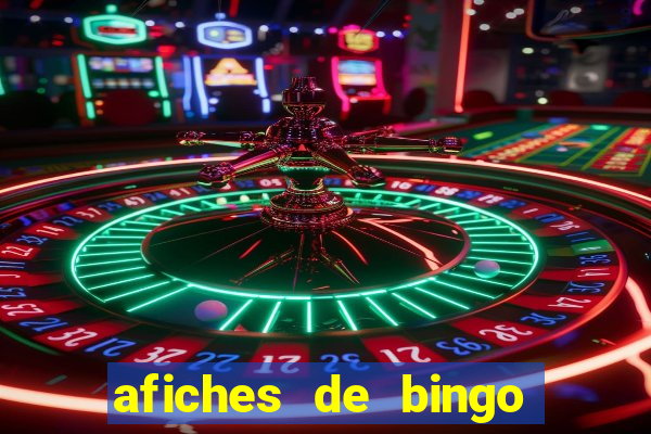 afiches de bingo para editar