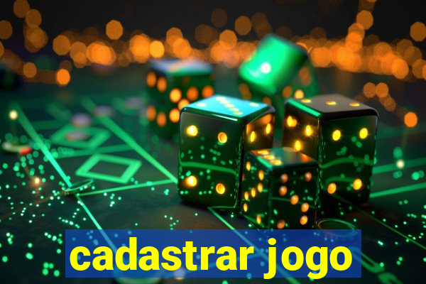 cadastrar jogo