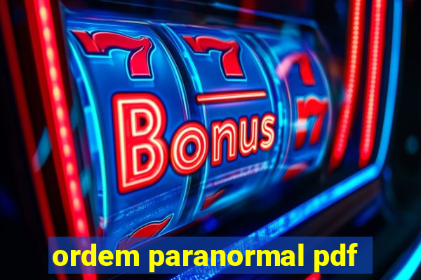 ordem paranormal pdf