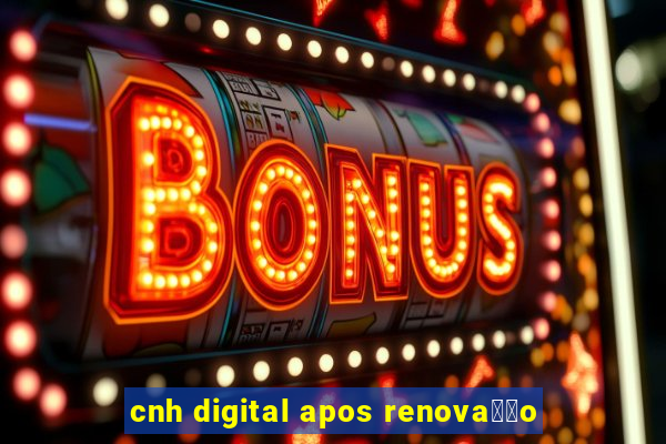 cnh digital apos renova莽茫o