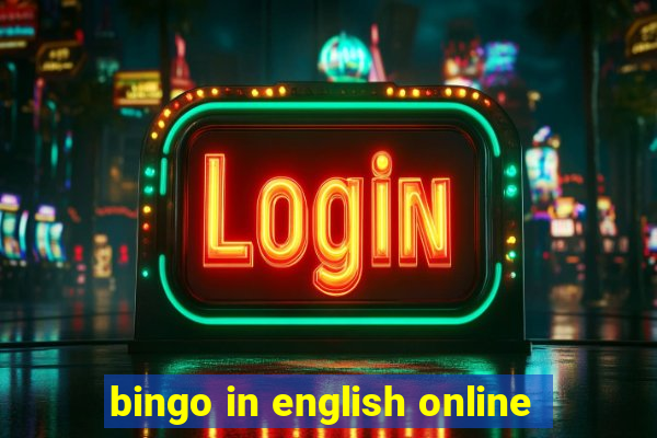 bingo in english online