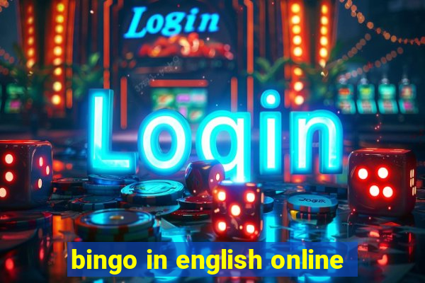 bingo in english online