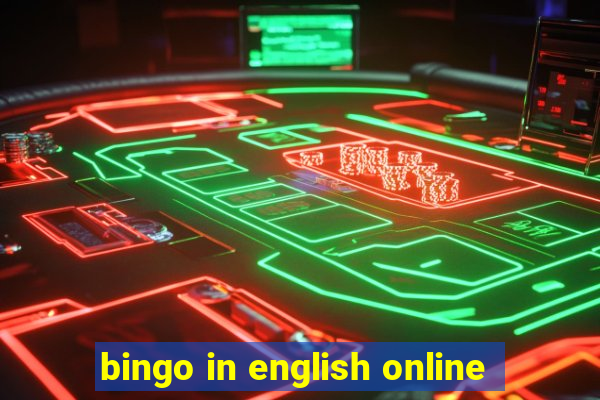 bingo in english online