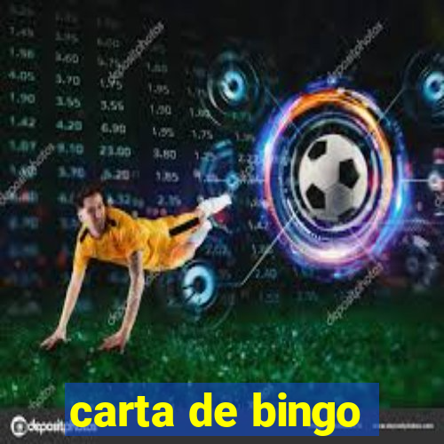 carta de bingo