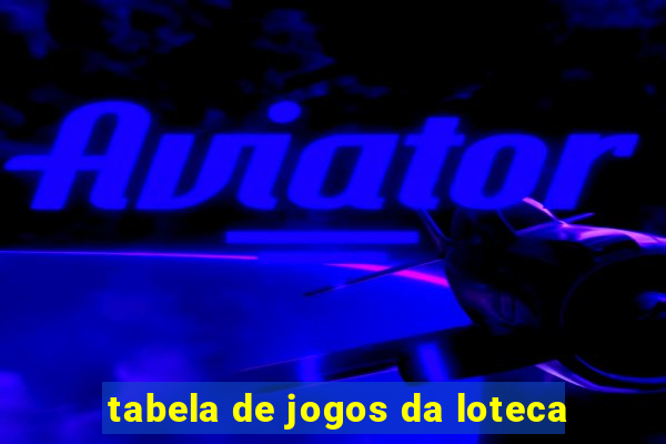 tabela de jogos da loteca