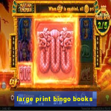 large print bingo books