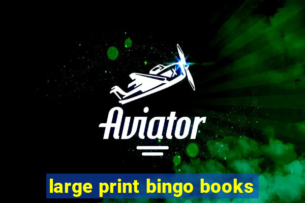 large print bingo books