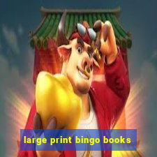 large print bingo books