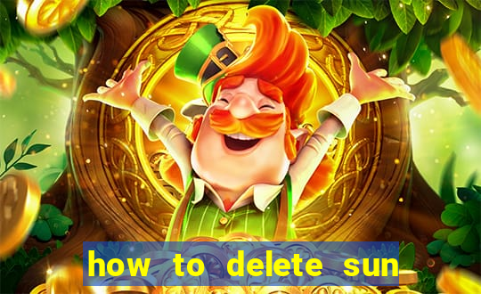 how to delete sun bingo account