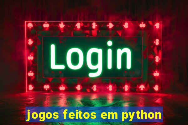 jogos feitos em python